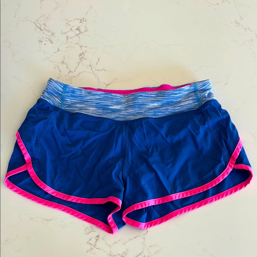 Girls ivivva Blue and Pink Athletic Shorts size 14
